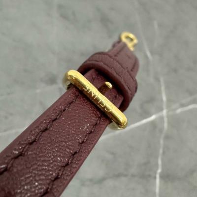 wholesale quality celine halfmoon bag 103737 wine red